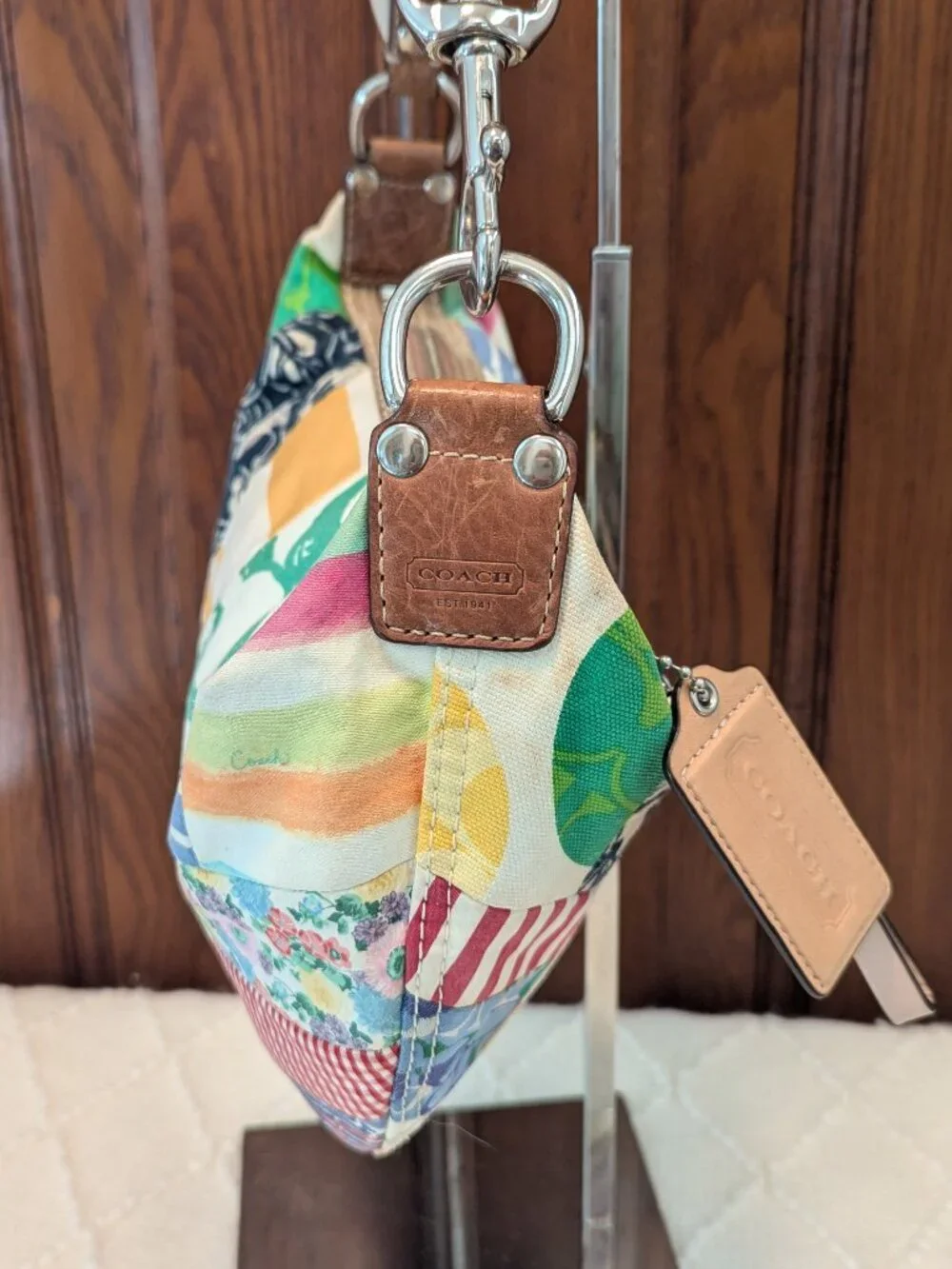 Coach Vintage Y2K Hamptons Hobo Patchwork Shoulder Bag Style 10441